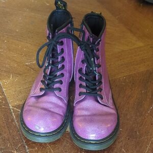 Dr. Martens Glitter J Lace-Up Boots